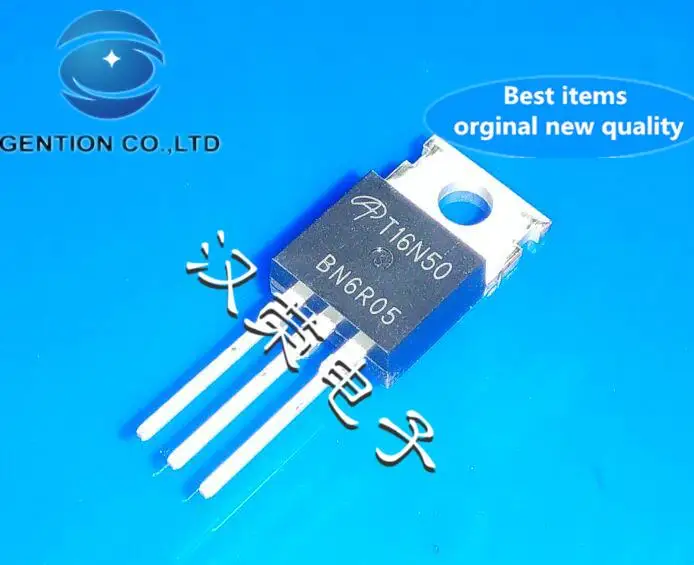 10pcs 100% orginal new MOS field effect tube T16N50 AOT16N50 TO-220 16A500V in stock