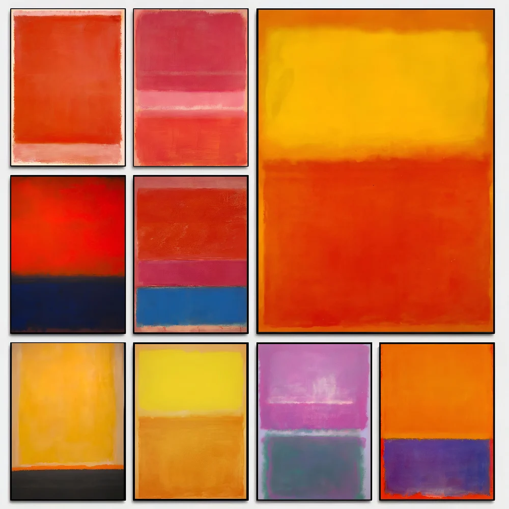 

Famous Mark Rothko Abstract Multicolor Poster Paper Print Home Living Room Bedroom Entrance Bar Restaurant Cafe Art Painting