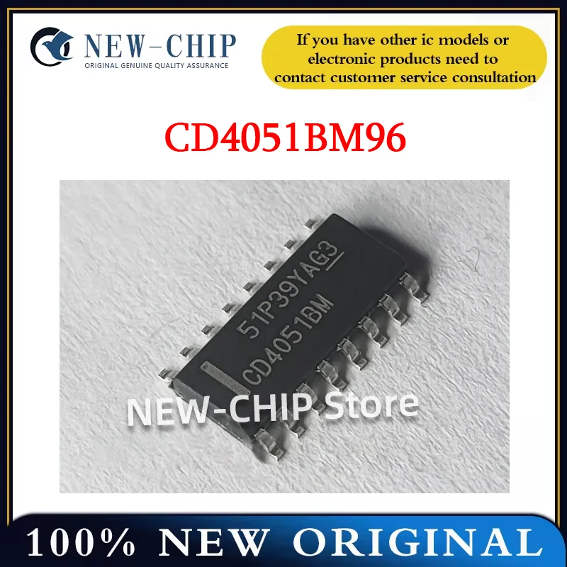 

20PCS-500PCS/LOT CD4051BM96 Package SOP-16 single channel 8 channel analog multiplexing New Original CD4051BM