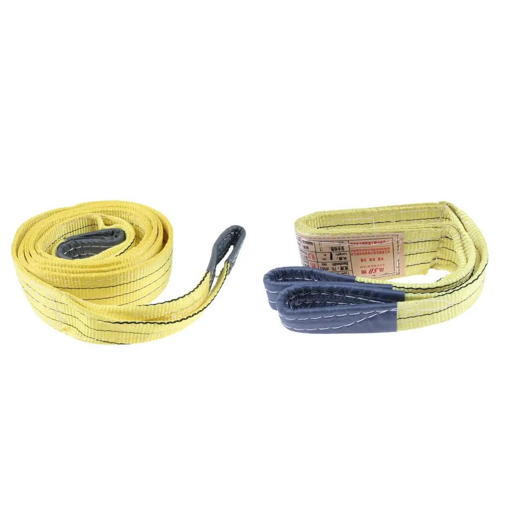 Wear Resistant Flat Eye Web Sling Polyester Material 3 Ton Lift Sling for Warehouse Heavy Load Handling