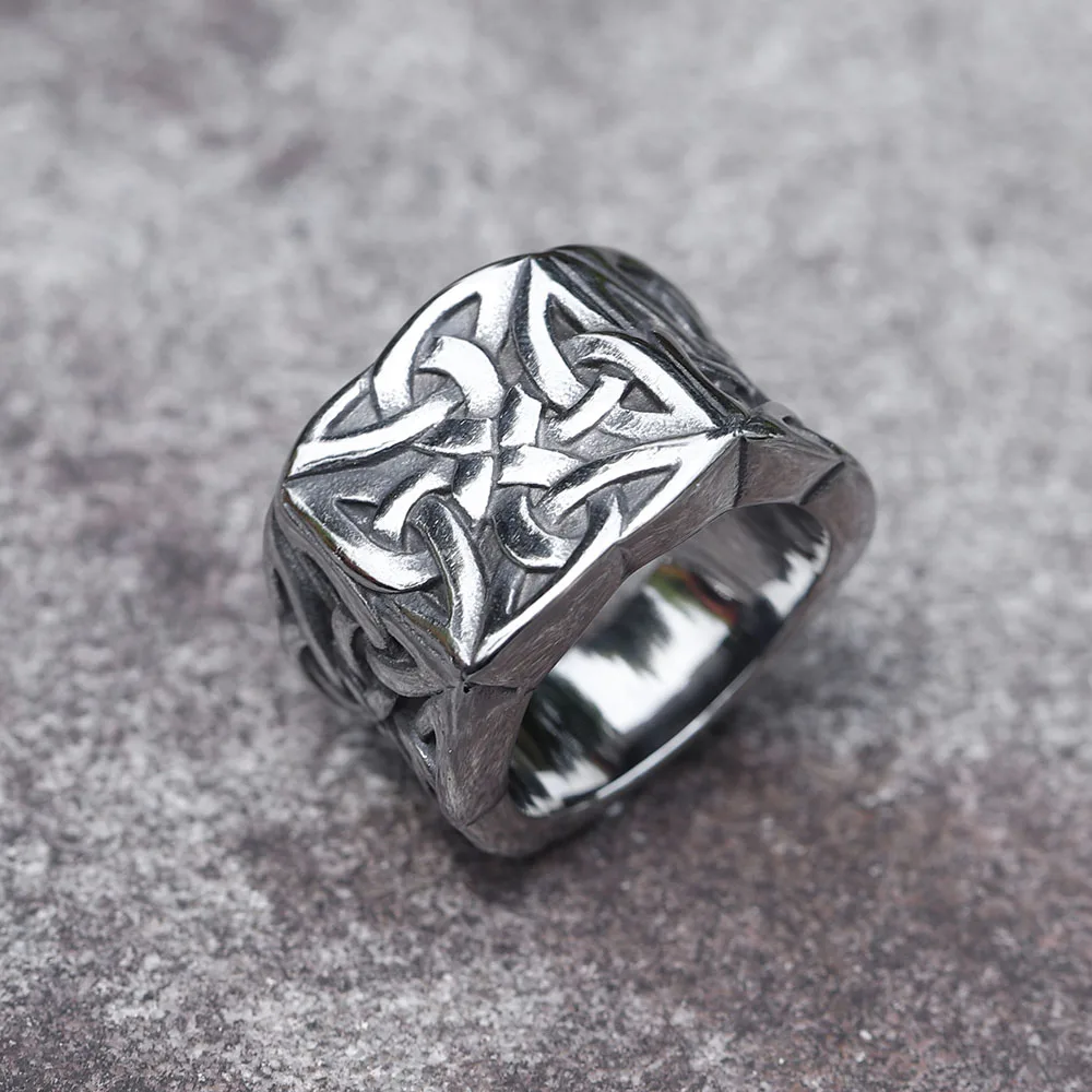 2022 NEW Men\'s 316L stainless-steel rings Odin VIKING Talisman RING for teens gothic punk FASHION Jewelry Gift free shipping