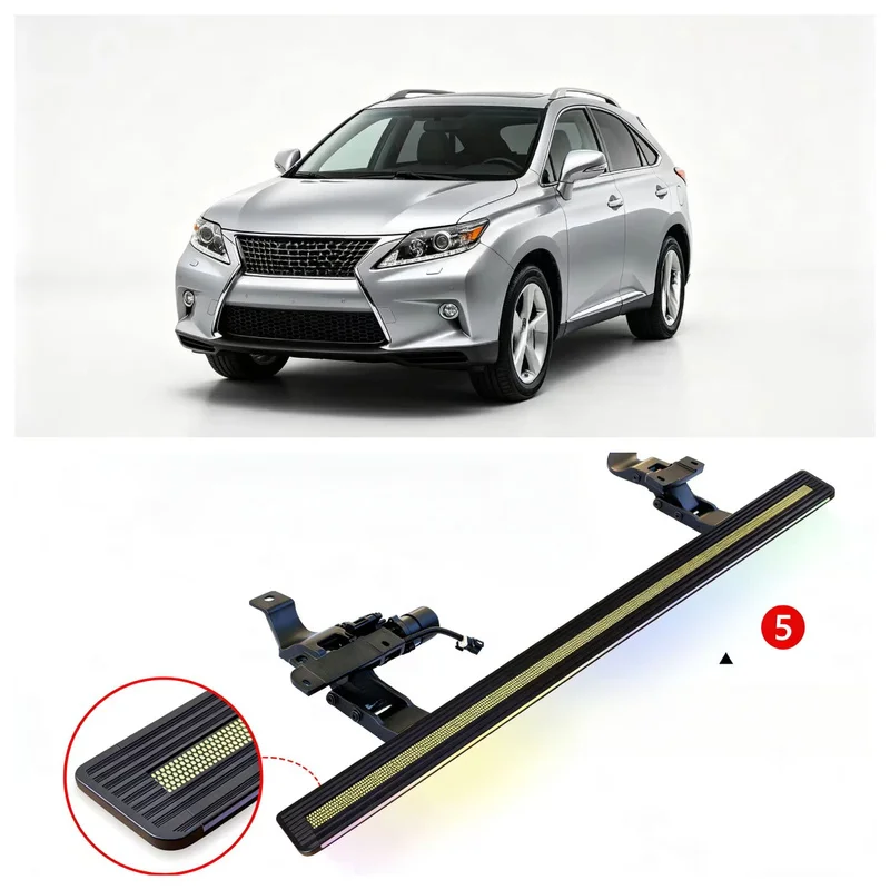 Retractable Auto Running Boards Side Step Pedal Fit RX270 RX350 RX450h 2010-2015 Upgrade Accessories