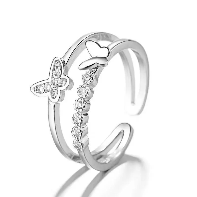 New 925 Sterling Silver Ring Adjustable Simplicity Fashion Exquisite Men Women Jewelry Accessories Wedding Gemstones Party Gifts