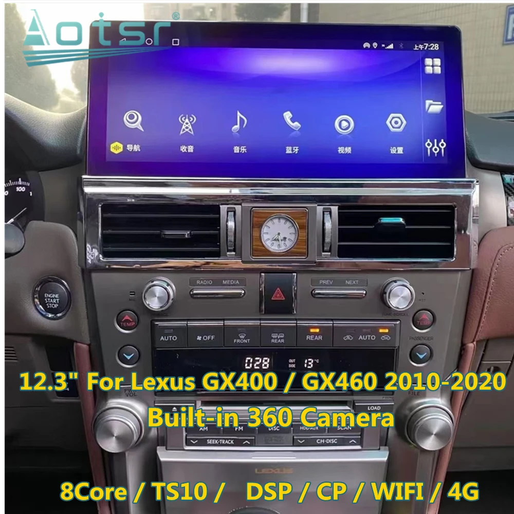 

For Lexus GX400 GX460 2010-2020 Android Car Radio GPS Navigation Multimedia Player Stereo 2 din Autoradio Head Unit Touch Screen