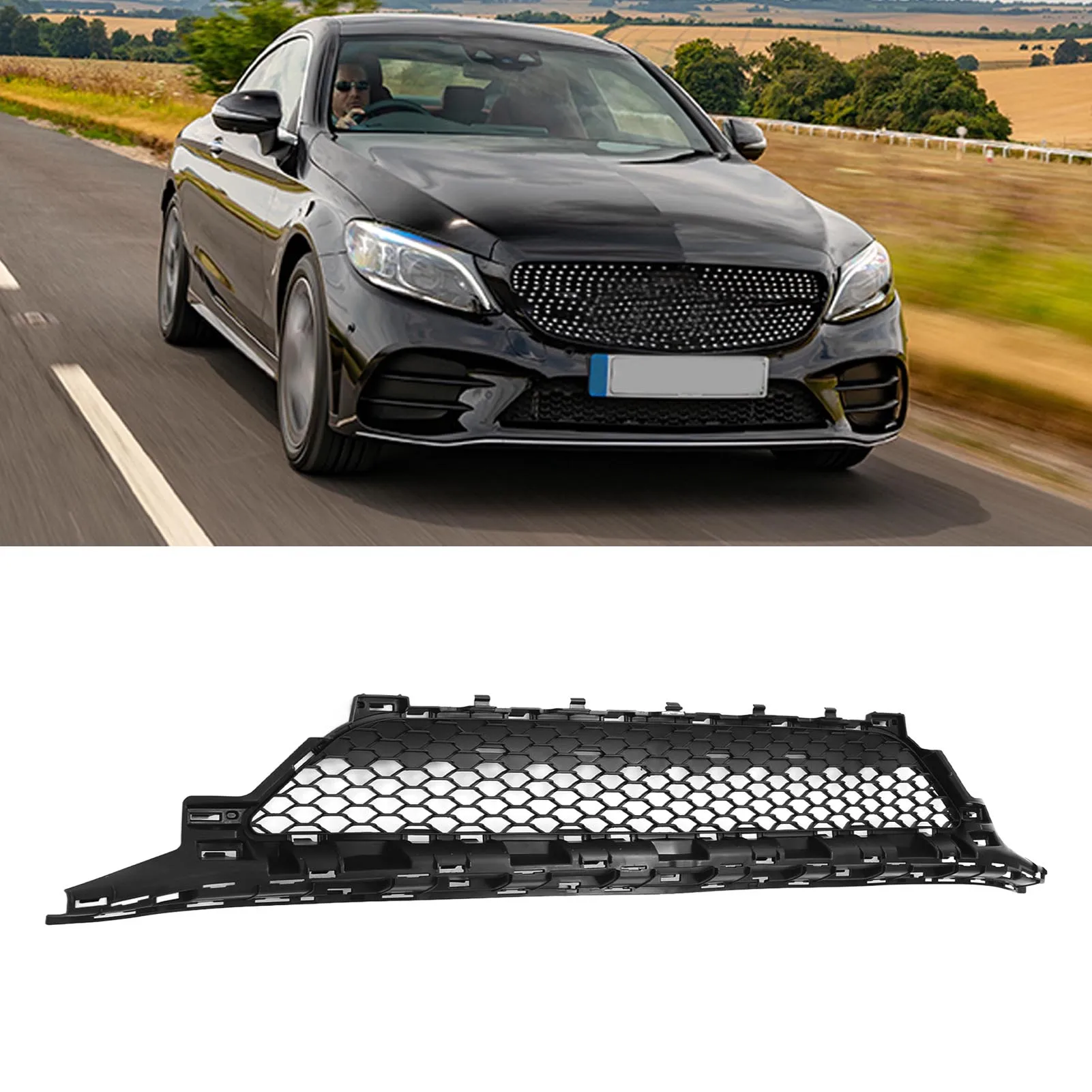 

Нижняя решетка переднего бампера 2058856204 для Benz C-Class W205 AMG Line Facelift 2019-2021, сменная решетка