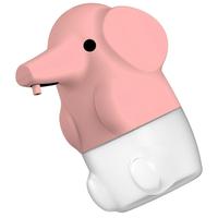 Pink 250ML Reusable Cartoon Elephant USB Automatic Infrared Foam Soap Dispenser for Kids Desktop Kitchen Bathroom Lotion