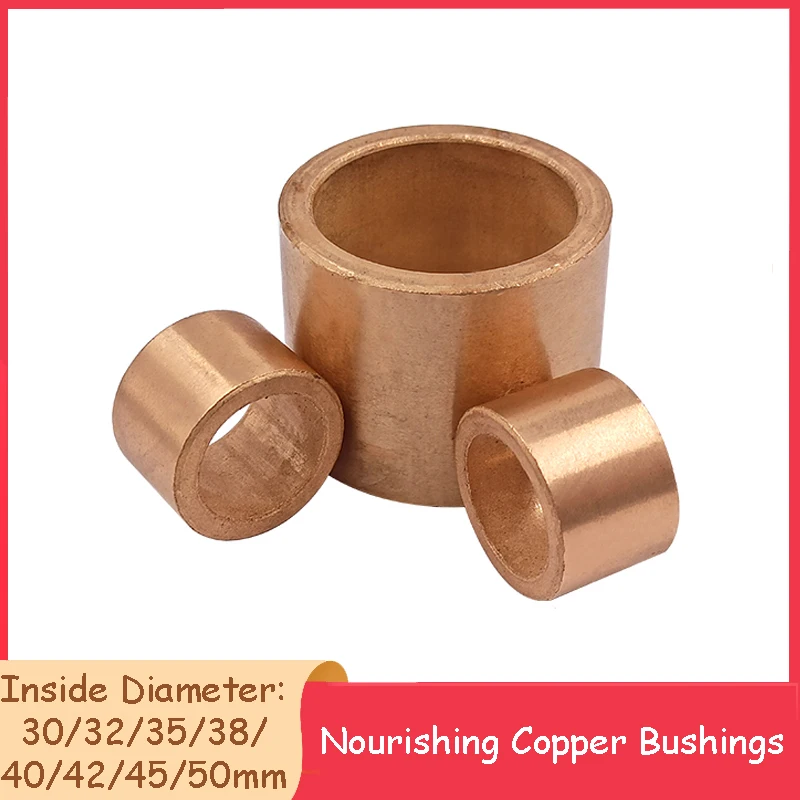 

1pcs Oil-Free Self-Lubricating Bearing Composite Copper Shaft Bushing Inner Diameter 30/32/35/38/ 40/42/45/50mm Bushing Bearing