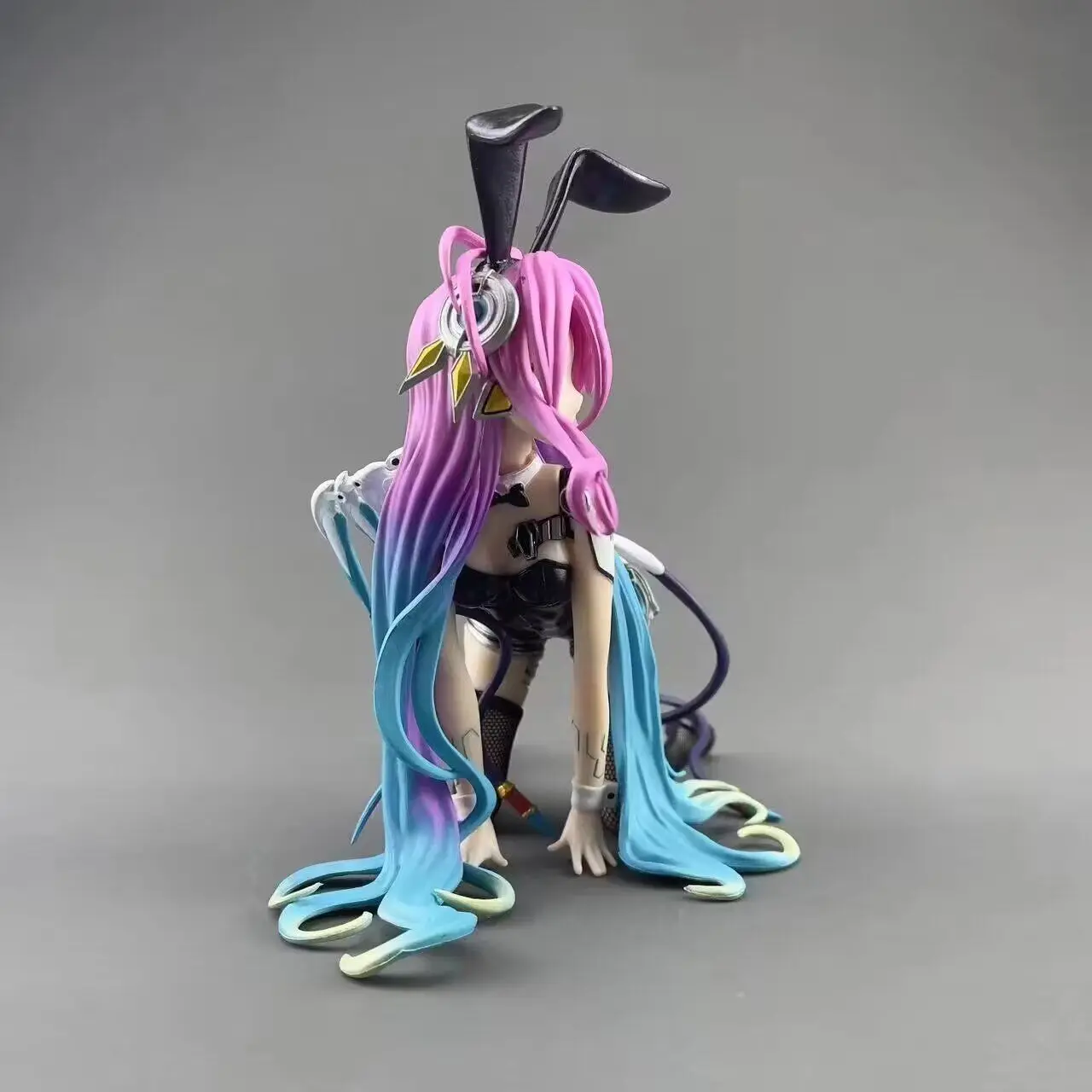 17cm 2025 novo anime sem jogo sem vida shiro sexy coelho menina figura pvc modelo brinquedos boneca suporte do telefone móvel ornamentos presentes