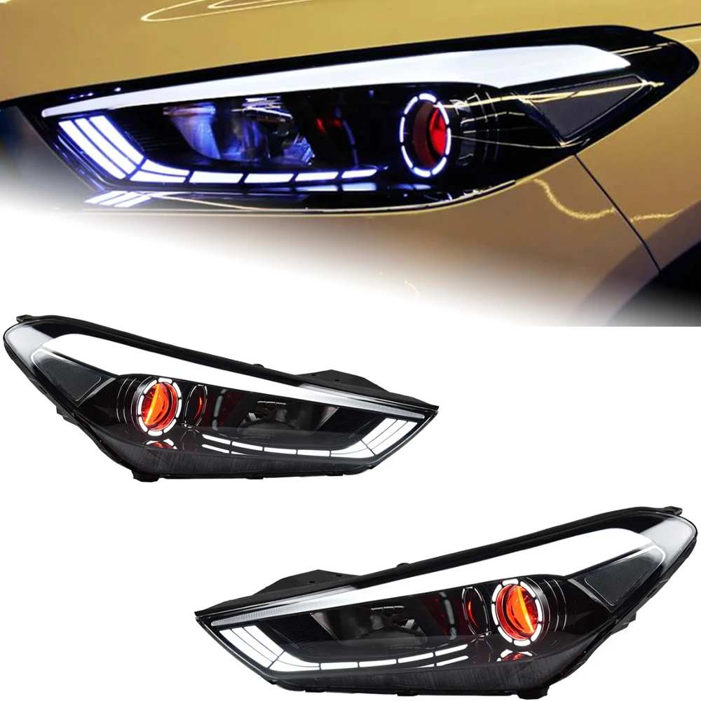 

Car Styling Head Lamp for Hyundai Tucson Headlights 2015-2018 New Tucson LED Headlight DRL Hid Bi Xenon Auto Accessories