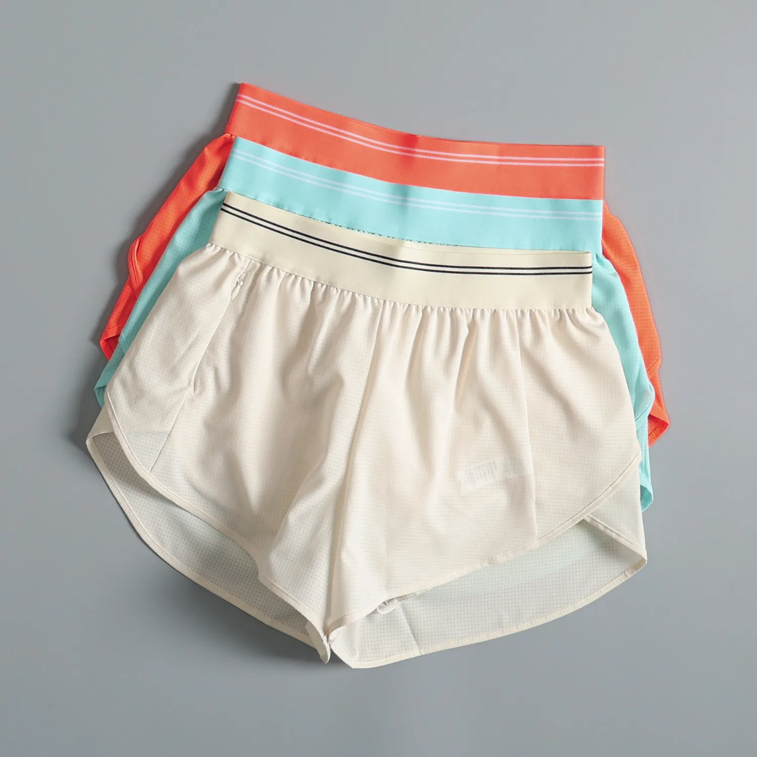 High-waisted fitness three-quarter pants for women breathable quick-drying running cycling training casual shorts slim