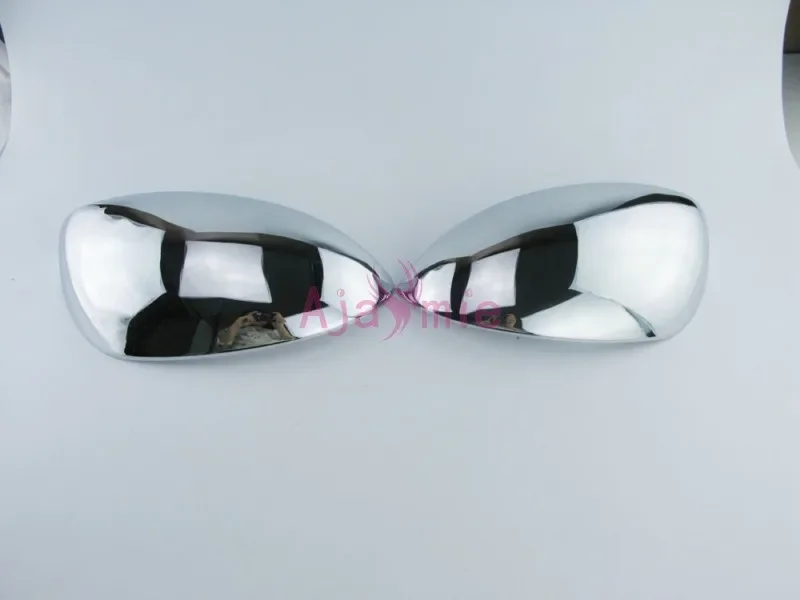 For Nissan Juke 2011 2012 2013 Exterior Side Door Mirror Cover Sticker Trim Frame ABS 2pcs Panel Chrome Car Styling Accessories view 5