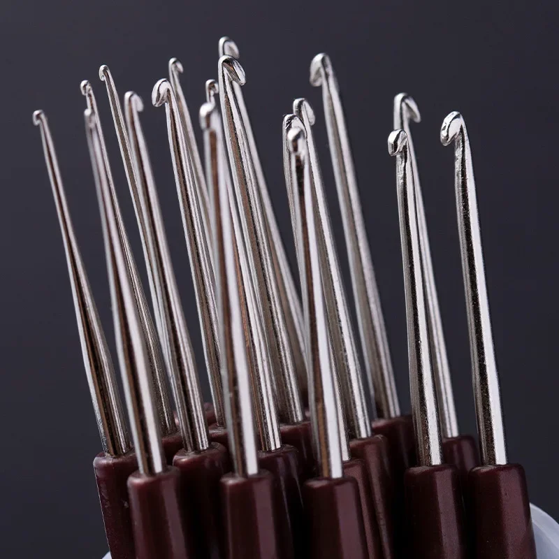 Fotografia 5: Conjunto de Agulhas de Crochê para Dreadlocks, Ferramenta para Tranças de Cabelo, Diâmetro de 0.5mm-0.8mm, Agulhas de Crochê para Dreadlocks, Presente para Cabeleireiros