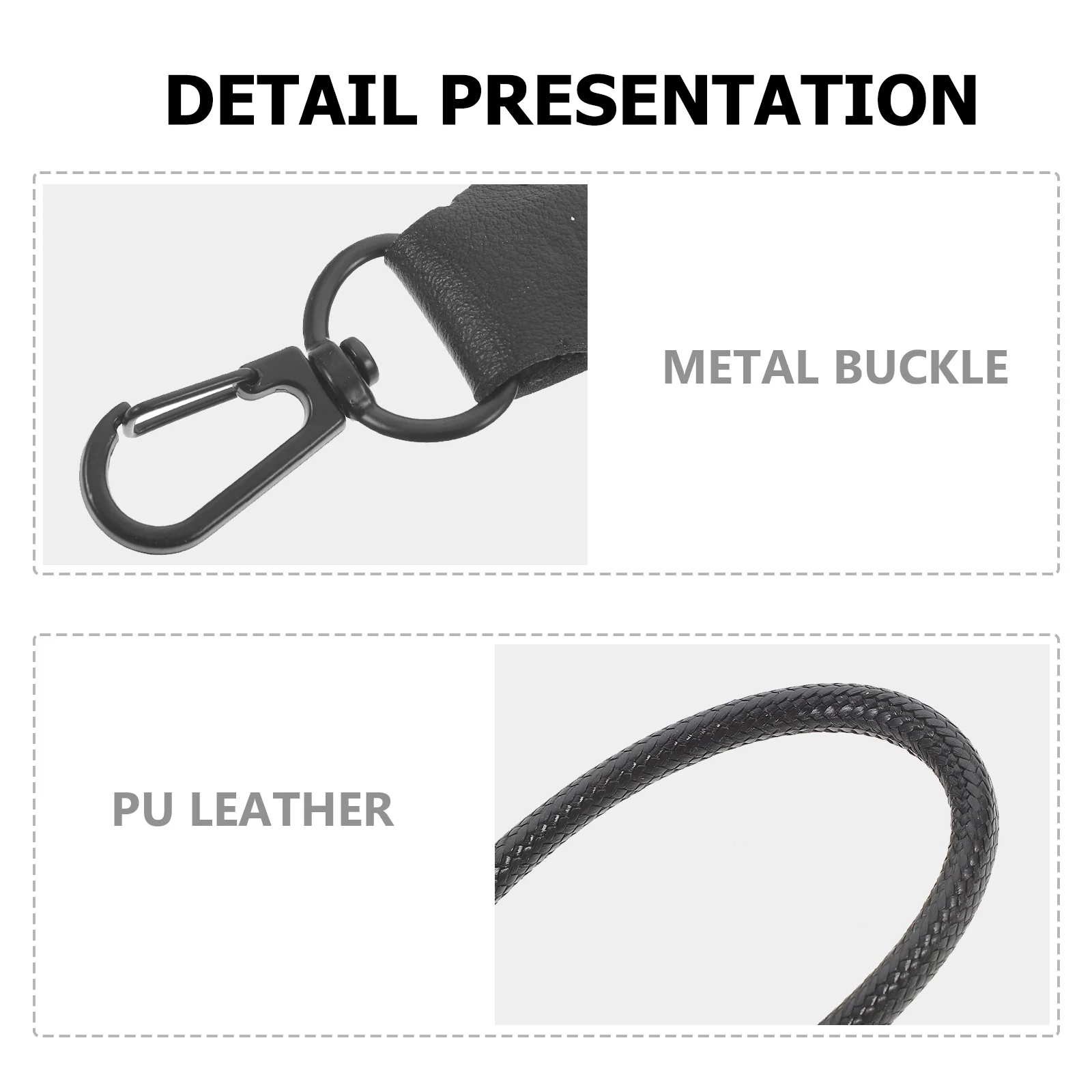 PU Material Badge Lanyard Multifunctional Id Card Holder for Office Workers Daily Use Gifts Friends Colleagues