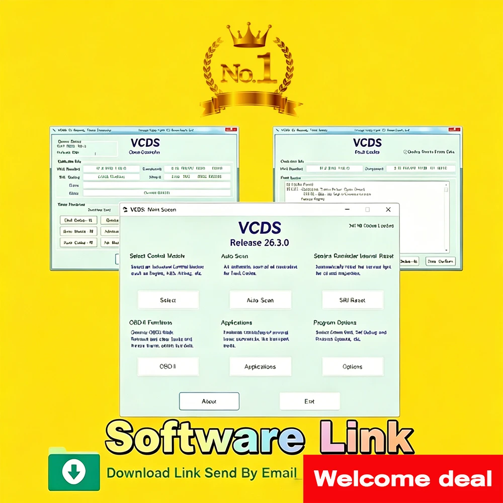

UPDATE SOFTWARE VCOS 2026 VAG CDM OBD2 Scanner VAG HE X V2 USB Interface FOR VW AUDI Skoda Seat Unlimited VINs Multilingual TODL