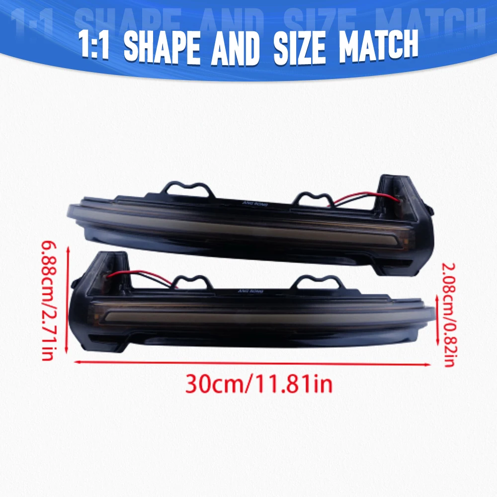 2pcs Dynamic LED Wing Mirror Indicator Turn Signal Light For Audi A4 B9 2015-2025 A5 2016-2025 8W0949101 8W0949102