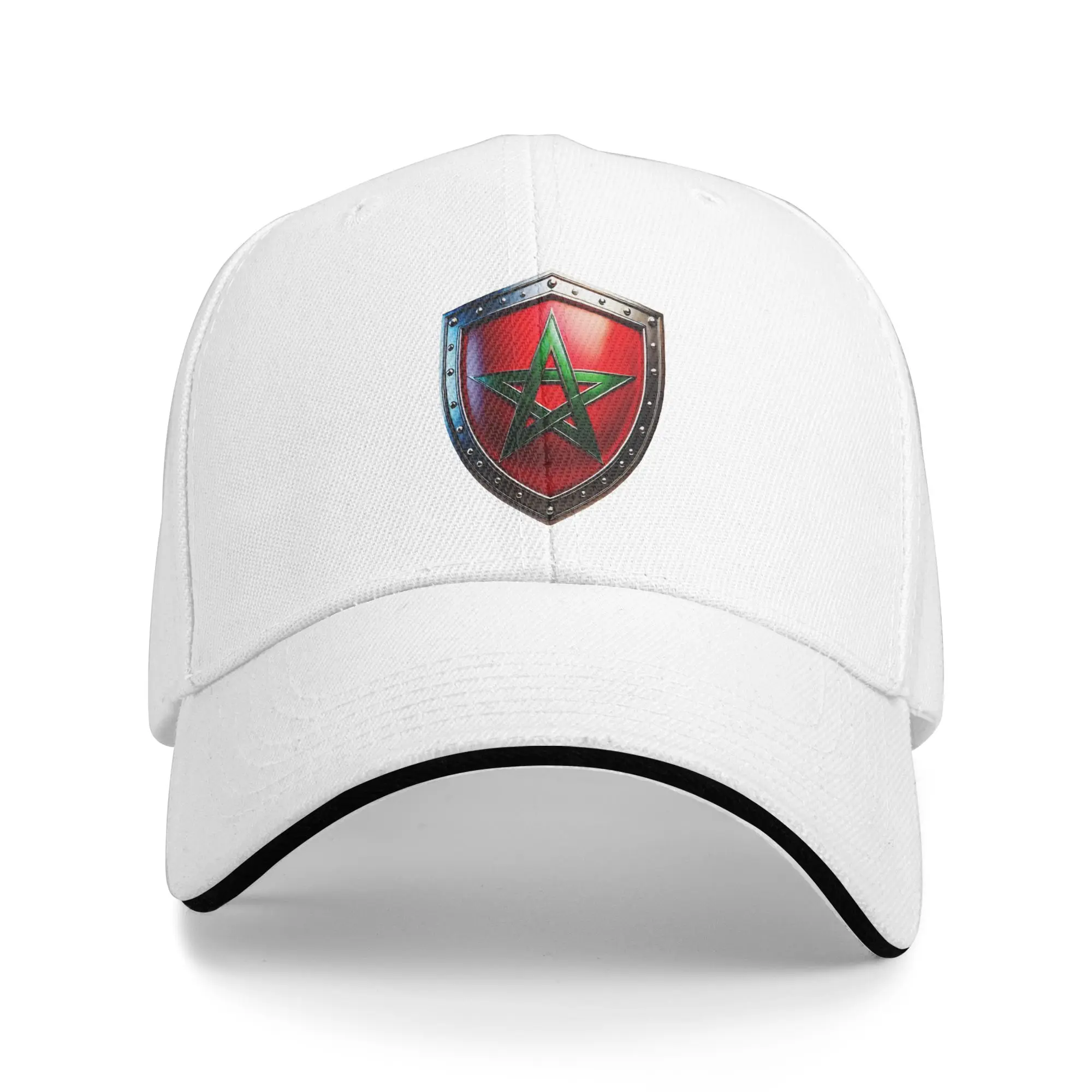 Moroccan Shield of Valor Strength and National Pride Sun Hat Sports Baseball Caps Morocco Fashion Baseball Cap New Outdoor Hats