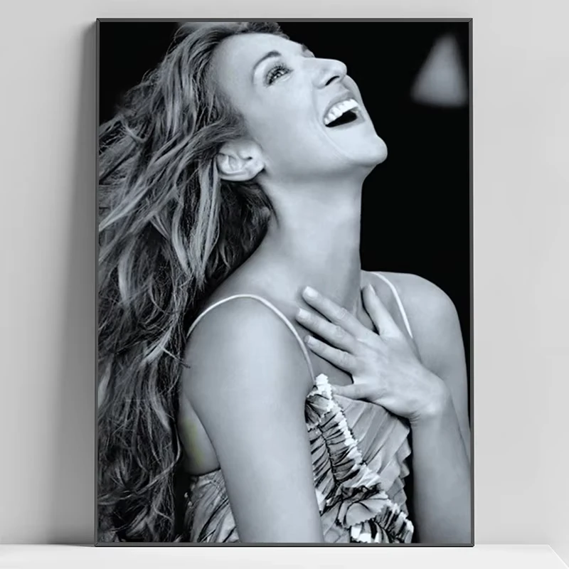 ملصق مغني ديون سي سيلين ، ديكور غرفة المعيشة ، فن ديكورات المنزل ، ملصقات لديكور الجدار ، لوحة قماشية #2