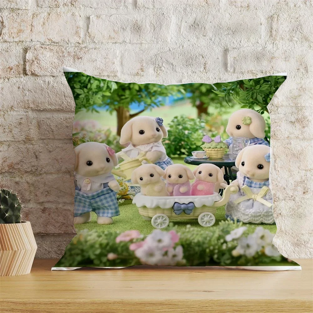 Sylvanian Kissen Aggie Ornamental Pillows for Living Room Astrobot Cushion Cover 40*40 Nordic Malbon Halloween Decoration Ive