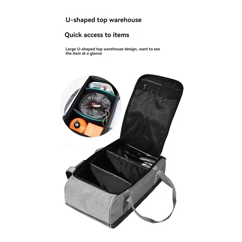 ABJO-Portable Organizer Case Portable Waterproof Pot Stove Storage Gas  Large Handbag Tank Bags Outdoor Picnic Tableware Organiz