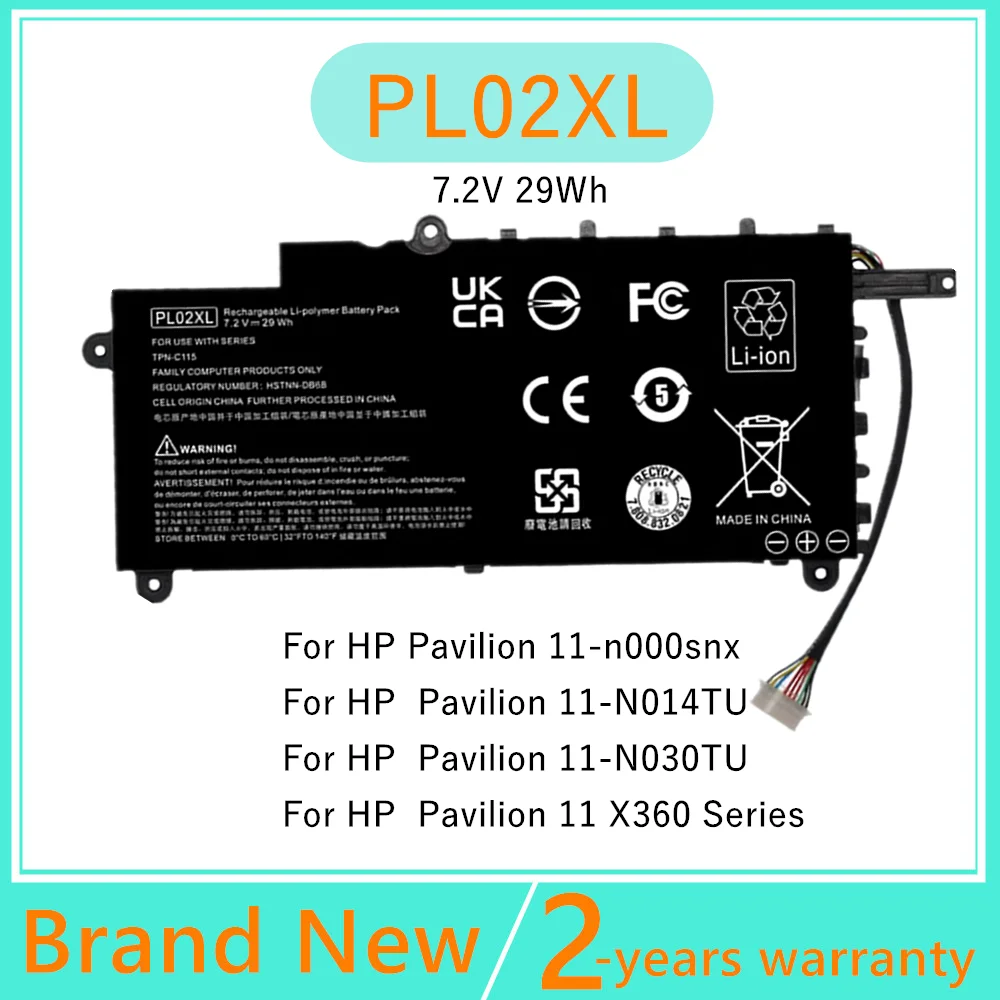 

PL02XL Laptop battery For HP Pavilion 11-n000snx X360 N014TU N030TU 751681-421 HSTNN-LB6B HSTNN-DB6B TPN-C115