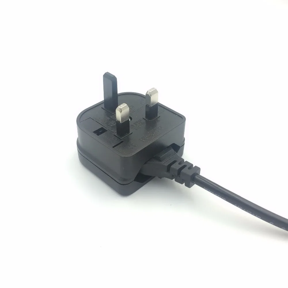 الاتحاد الأوروبي 2pin إلى المملكة المتحدة 3pin محول القابس مع 3A/5A/13A فيوز المملكة المتحدة البريطانية الكهربائية محول السفر محول المقبس التيار المتناوب سلك الطاقة المخرج