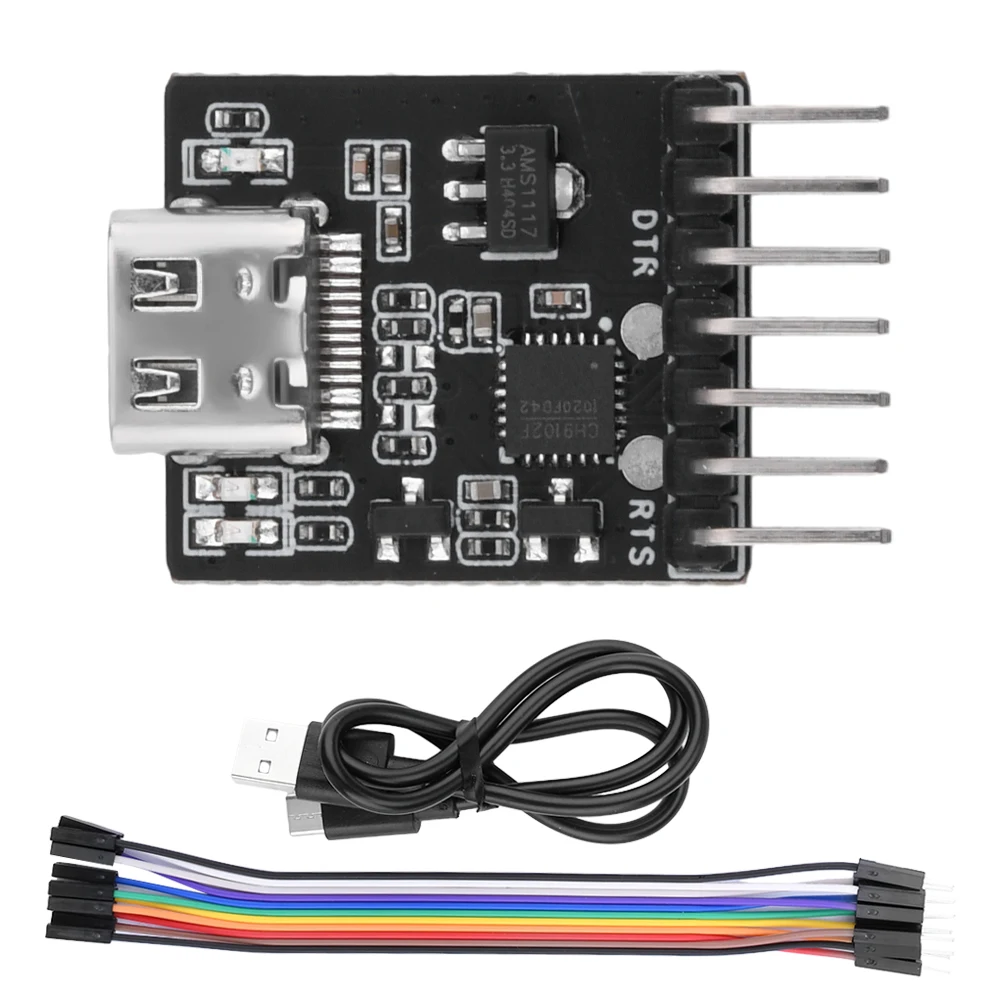 USB to UART/RS232/RS485 Serial Port Burning Downloader Module CH910F Driver Free For ESP32 TYPE-C