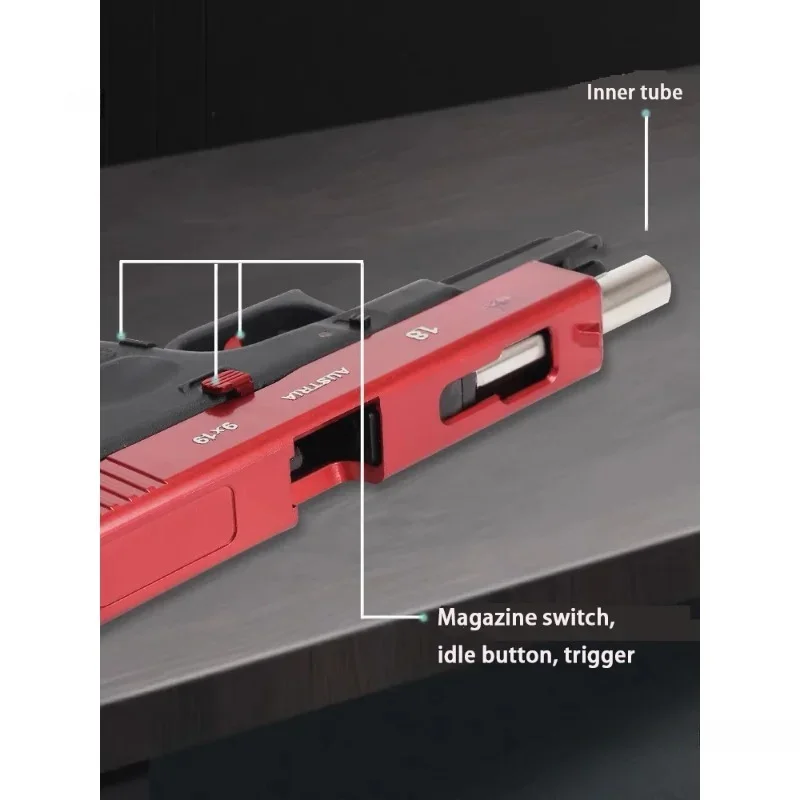 2024 Hand Ge Locke G18 Lege Trekmagazijn Met Drie Haakjes Machine Voor Het Schieten Van Speelgoedgeweer En Snelspanterra Om Het Geschenk Van De Jongen Te Pakken