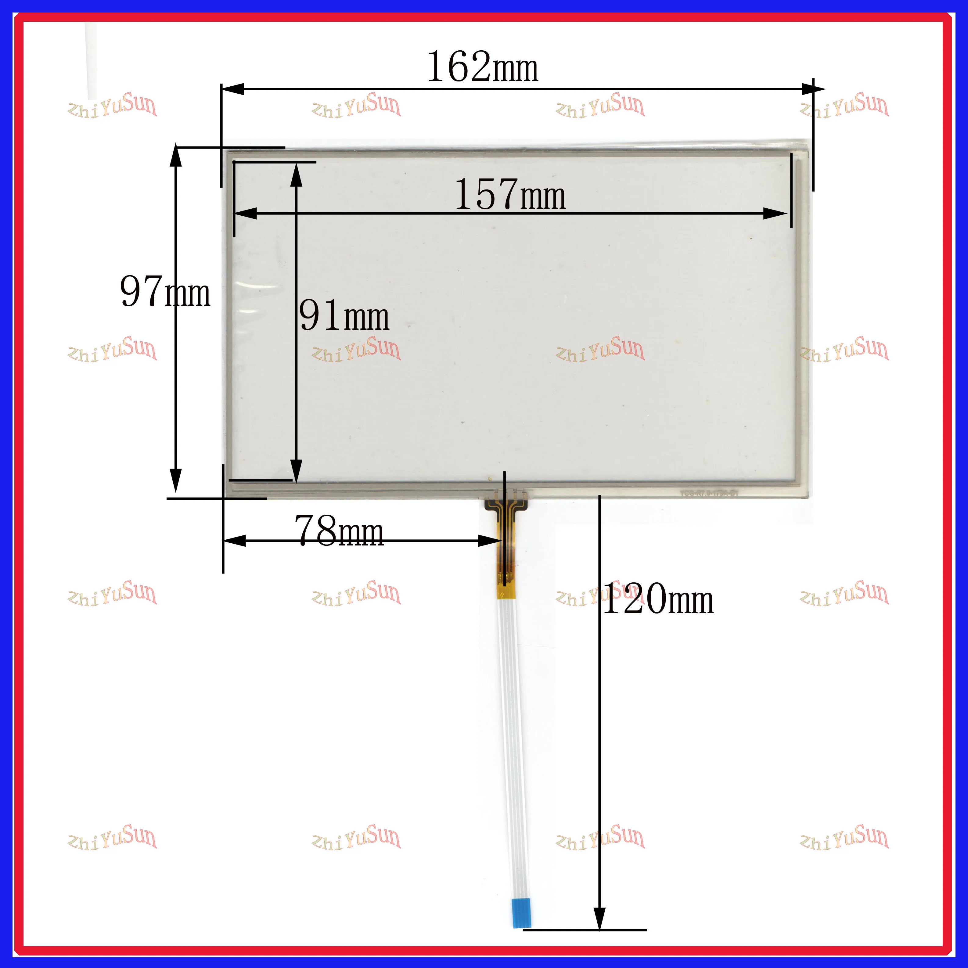 

5PCS/LOT 162*97mm 4lines resistance screen for car DVD redio 162*97mm this is cmpatible