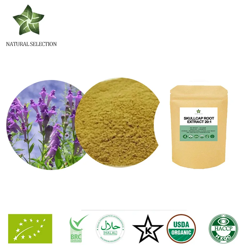 100-1000g Pure 100% Pure Skullcap P.E.,Scutellaria Baicalensis / Baikal Skullcap / Baicalin