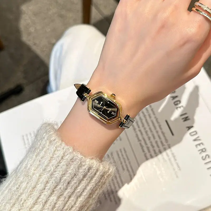 여성을위한 럭셔리 가죽 클래식 비즈니스 쿼츠 시계 방수 패션 시계 원래 여성 손목 시계