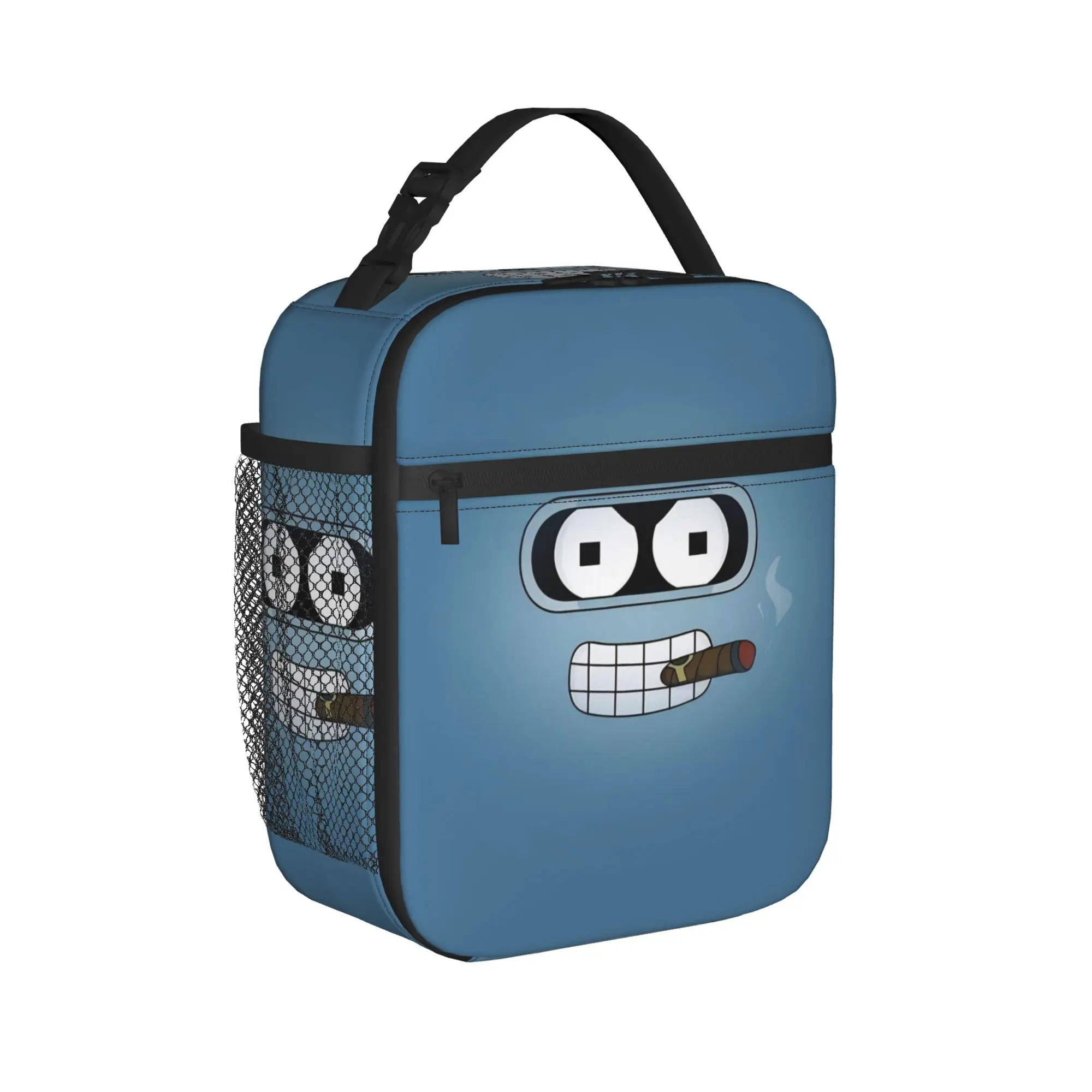 Lunch Box Futuramaed Benders Cartoon Comic Merch  Lunch Food Box Causal Cooler Thermal Lunch Box For School