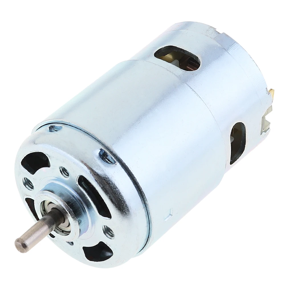 895 12V/24V DC Motor 10000RPM Dual Shaft Output Double Ball Bearing High Torque Motor for Electric Tool DIY Drill Micro Machine