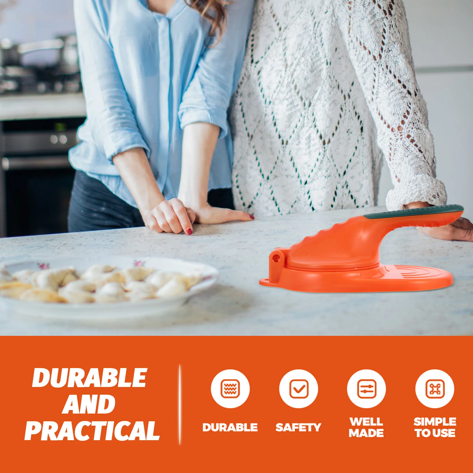 

Professional Dumpling Presser Kitchen Tool Household Dumpling Skin Press Easy To Clean Home Accessory Gift Baking