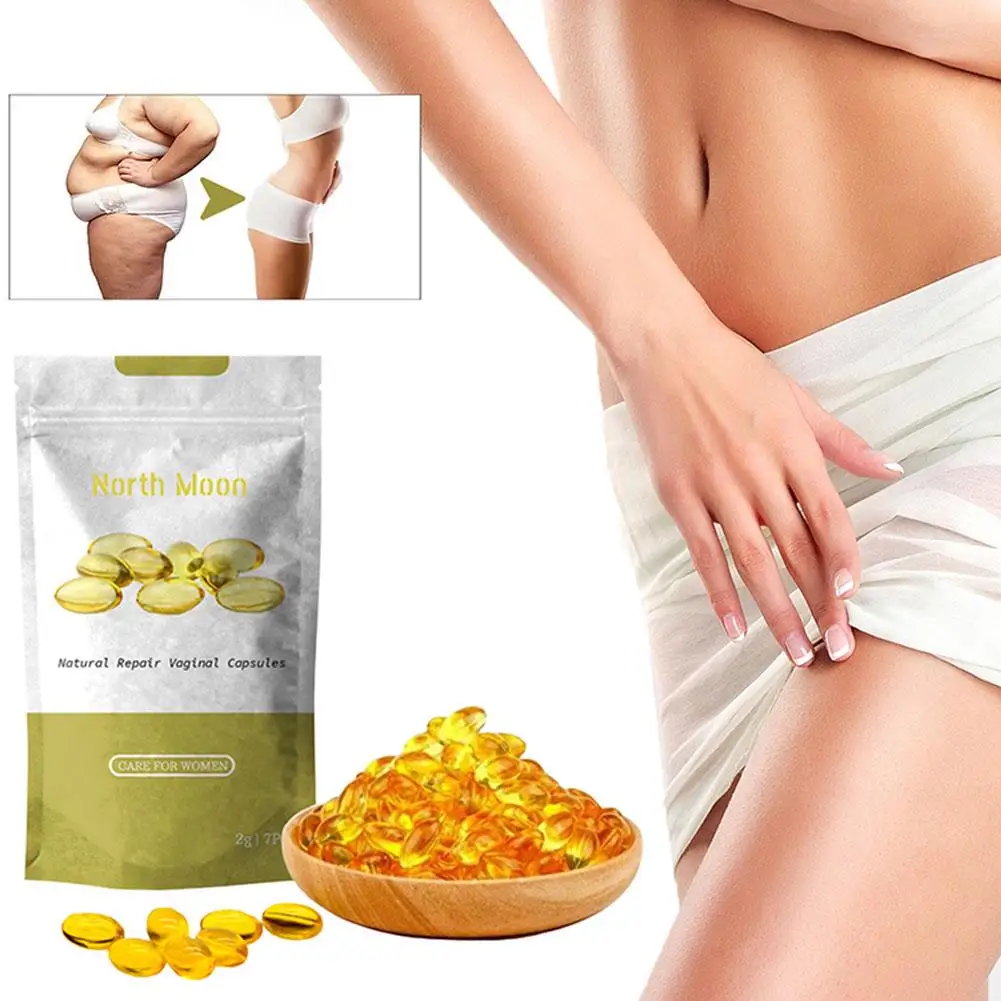 Feminine Skin Care Capsules Deeply Nourish Gentle Formula Easy Absorbing Improve Laxity Enhance Elasticity Daily Skin Care
