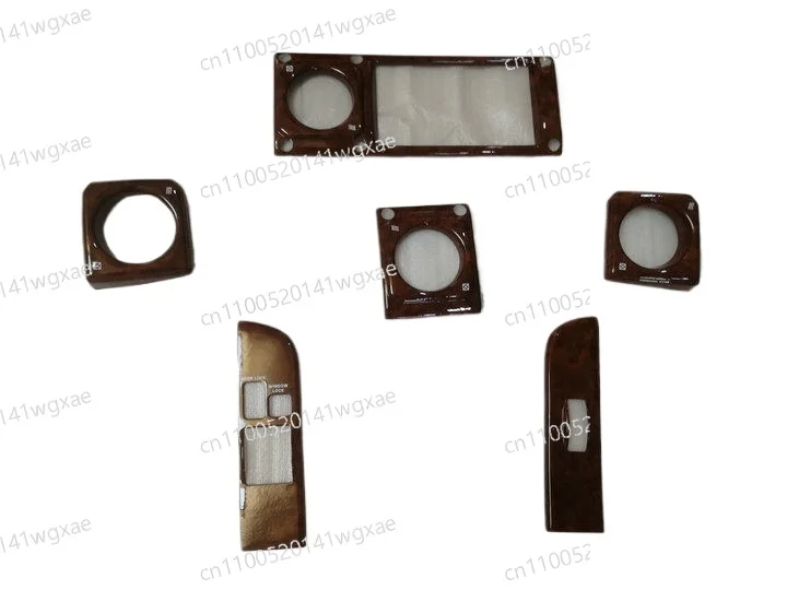 Mahogany Pattern Interior Switch Panel Cover Trim for Toyota Land Cruiser LC70 LC72 LC75 LC76 LC79 Car Interior Accessories