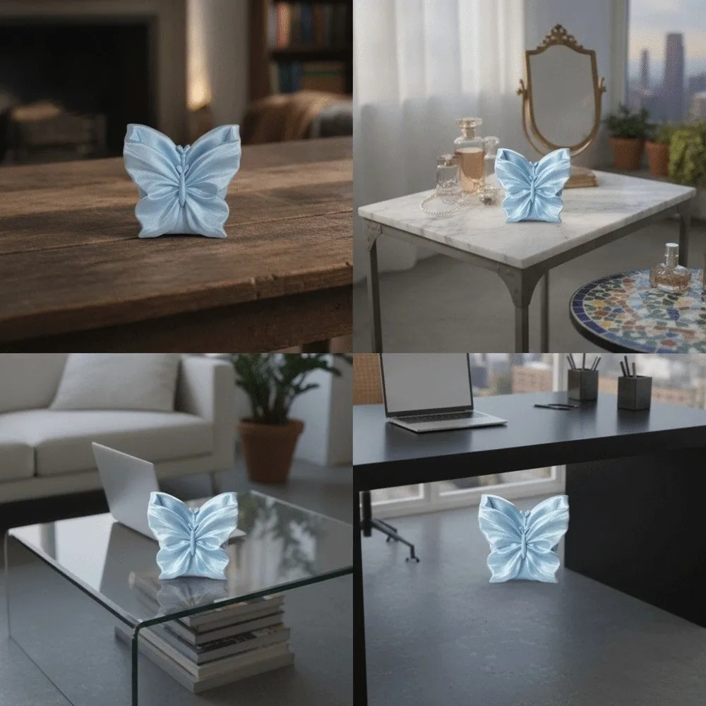 Desktop Organizer Butterfly Pen Holder Stationery Storage Pencil Rack 3D Printed Pen Stand Stable Pen Container