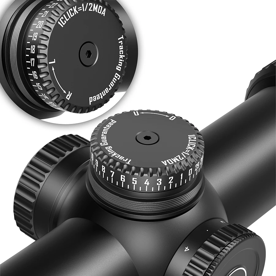 DISCOVERYOPT LHD 1-6X24FIR SFP LPVO Riflescope الألياف شبكاني مع نطاق نقطة فائقة السطوع لـ.223 AR15.308