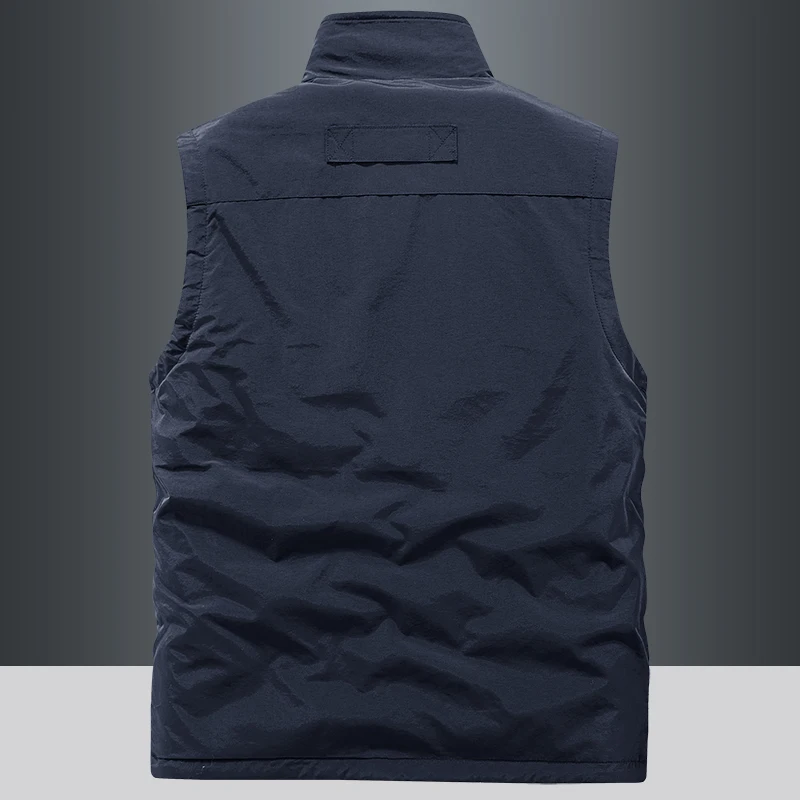 Thickened Double-Sided Men's Outdoor Sports Fleece Vest Flocking Corduroy Jacket Standard Fit Fashion Urban Style Autumn Wear