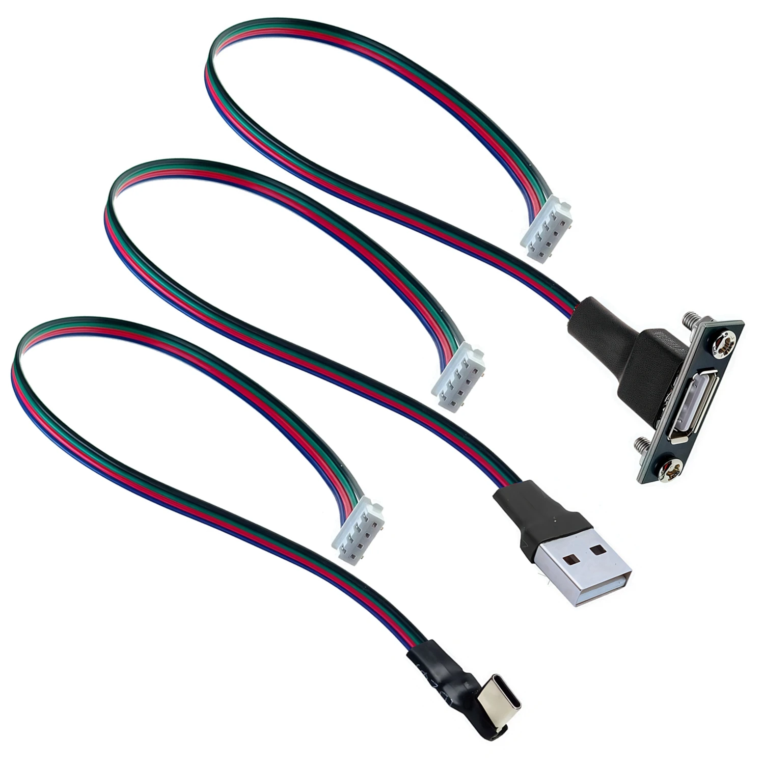 

Разъем USB типа A «папа-мама» типа c с кабелем клеммной линии XH2.54-4P, 4-ядерная розетка USB, наборы для самостоятельного изготовления типа A