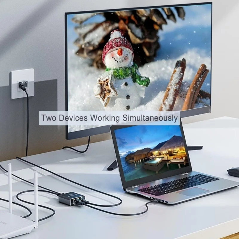 Các trung tâm bộ chia kết nối mạng RJ45 được sử dụng bởi USB để kết nối truyền dữ liệu nhanh