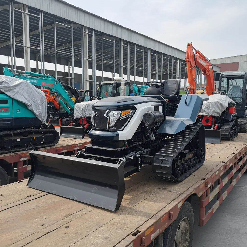 

Customize Heavy Duty Crawler Tractor With Rotary Tiller Ditching Backfill Equipment