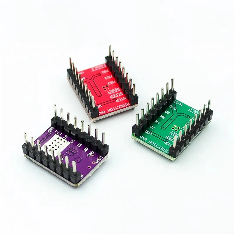 10pcs a4988/drv8825 module 42 stepper motor driver board 3d printer 16 microstepping controller