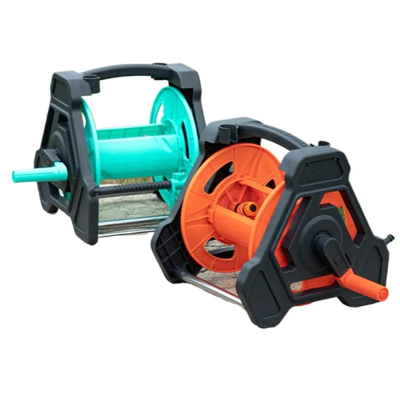 

Новая портативная тележка для садового шланга с барабаном для шланга и направляющей для шланга