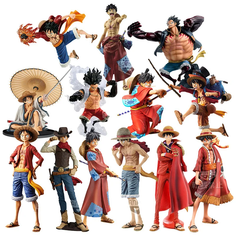 

Bandai Eyewear Factory Pirate One Piece One Country Grass Hat Red Clothes Road Flying Scenery Handmade Trendy Play