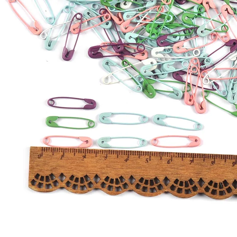 100pcs 23x6mm Colorful Safety Pins For DIY Jewelry Settings Base Pins Making Brooches Findings Clothes Sewing Decor Tools C3484