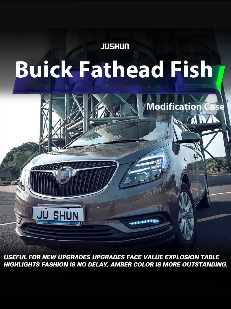 11-19 for Buick GL8 LED Headlight Assembly with Modified Daytime Running Light 6000k Color Temperature New Condition Steering