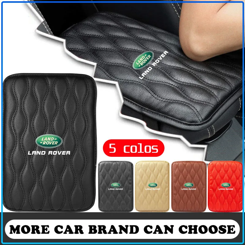 

1Pcs Emblem Auto Armrest Pads Protective Waterproof Hand Cushion For Land Rover Range Rover Sport Evoque Discovery 3 4 5 Freela