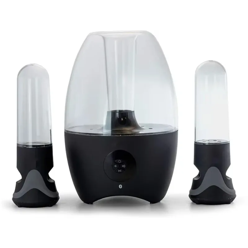 # c Precio de fábrica para computadora de escritorio de 2,1 canales Luz Led transparente Danza Mega Bass Altavoz de baile acuático