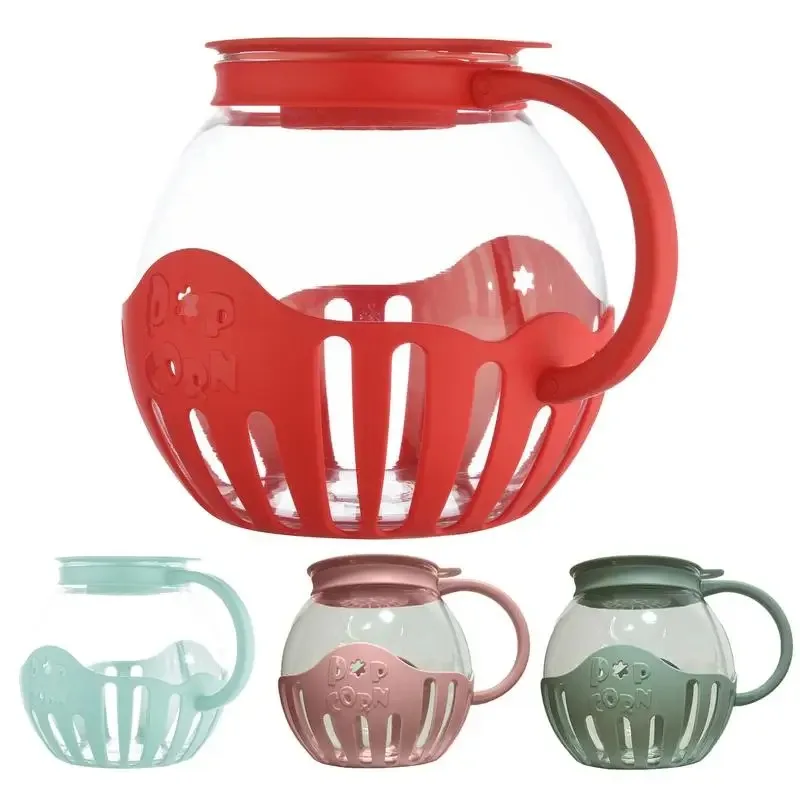 Microwave Popcorn Popper Popcorn Bucket Microwave Bowls Mini Machine Safe Glass Popcorn Maker