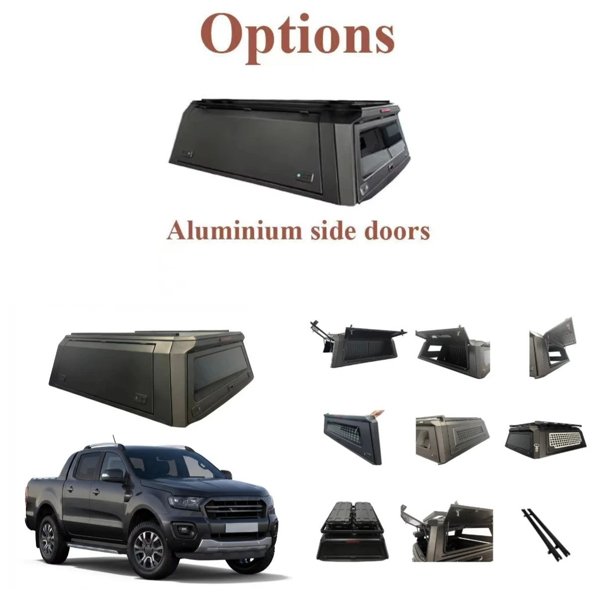 Cubierta de Alta Calidad para Camioneta Ranger, Impermeable, Tipo Hardtop para Ranger 12-22